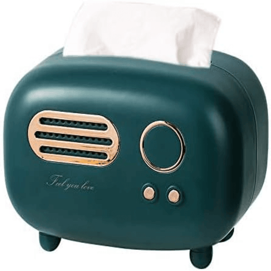 Retro radio tissue box