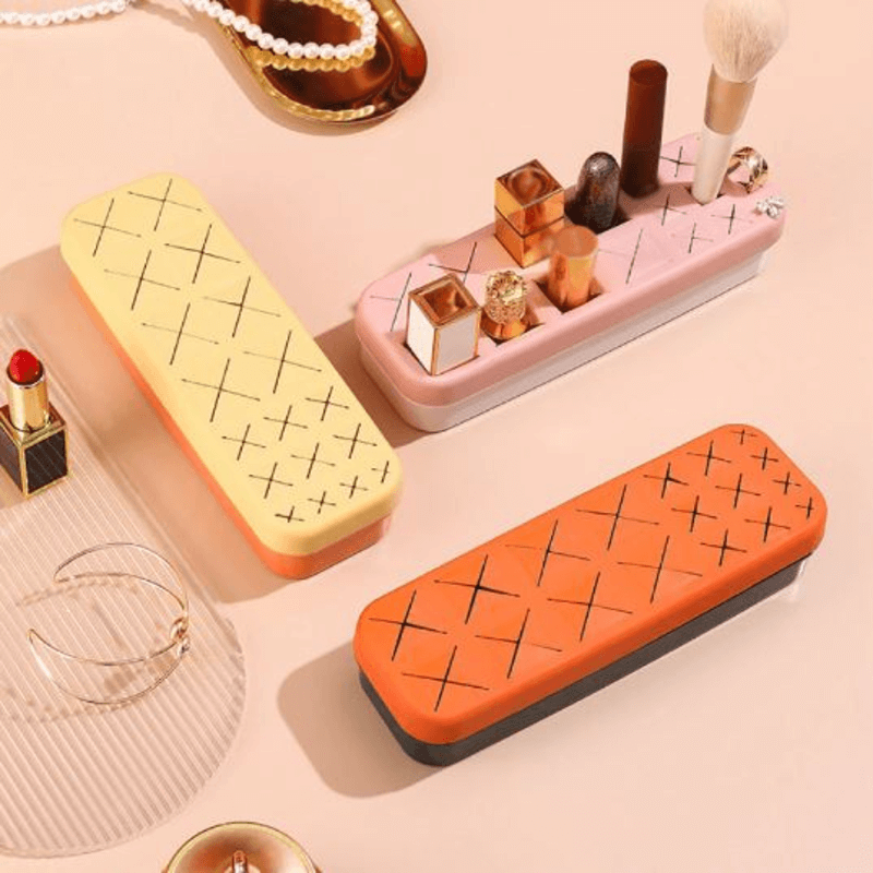 Silicone creative cosmetic display organizer 