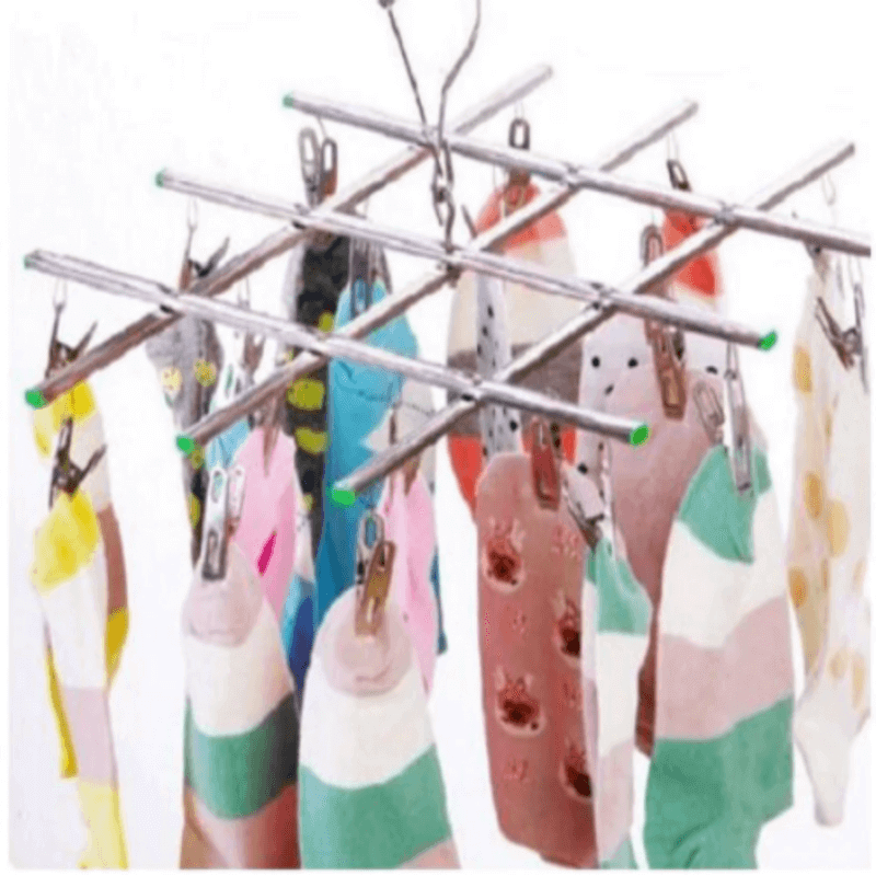 24 clip stainless steel cloth hanger