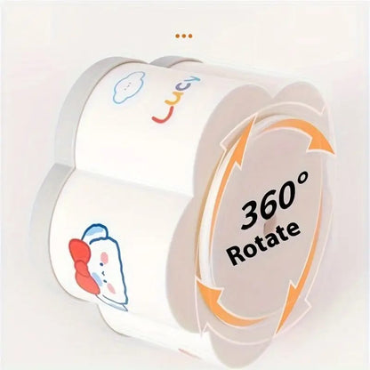 6 Grid Multi Functional Cute Plum Blossom Shaped Pen Holder