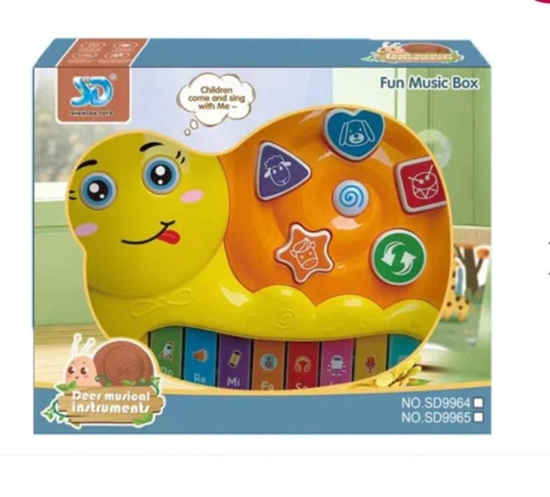 Kids battery operated snail piano
