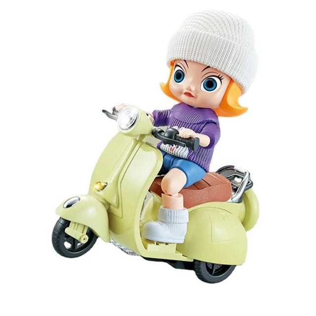 Vespa scooter doll with light sounds.