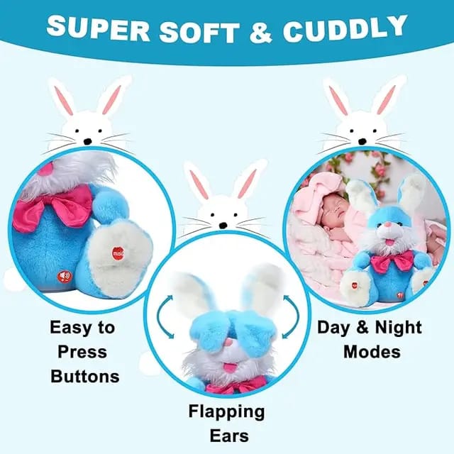 Easter bunny stuffed animals talking bunny plush