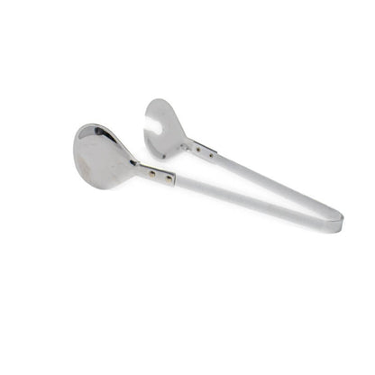 Stainless steel food serving tongs