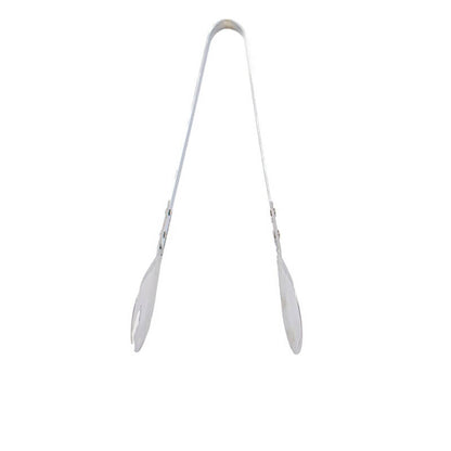 Stainless steel food serving tongs