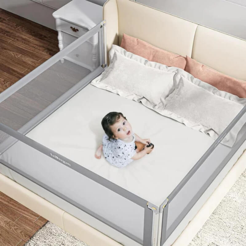 Child bed safety barrier