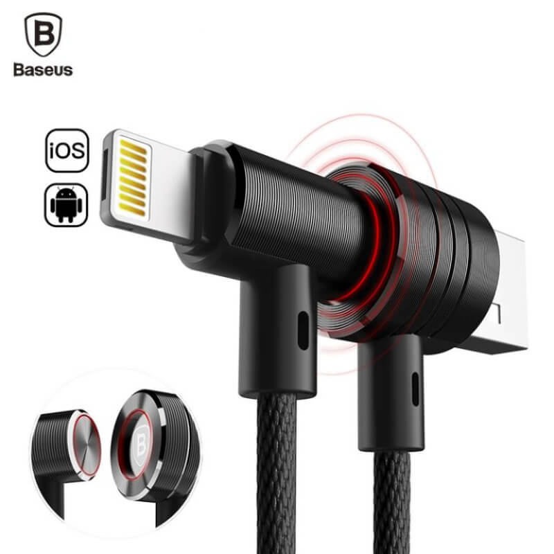  baseus 2 in 1 magnetic micro usb cable for android,ios
