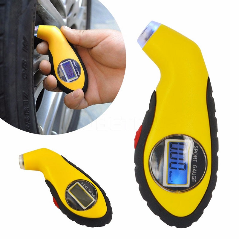 Digital LCD Car Tire Tyre Air Pressure Gauge Meter