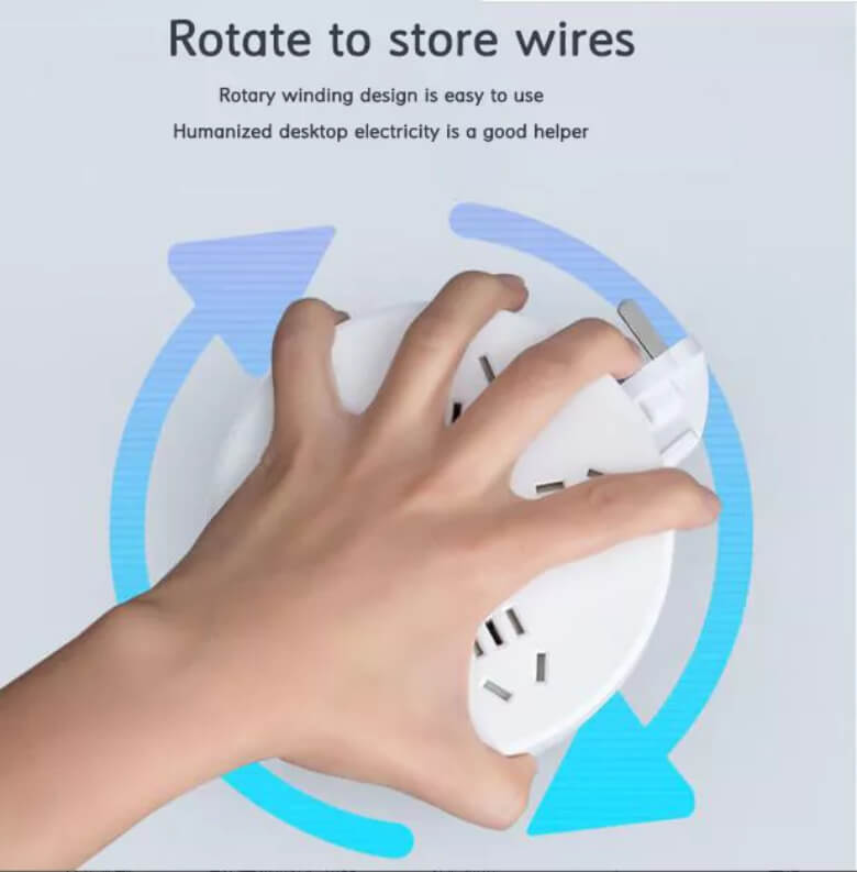 16.5 feet long electrical foldable extension 3 usb socket