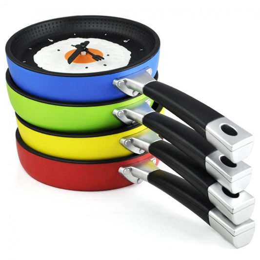 Frying pan kitchen wall clock