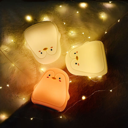 cute penguin led touch lamp