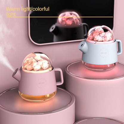 Portable crystal aromatheraphy humidifier