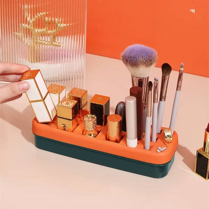 Silicone creative cosmetic display organizer