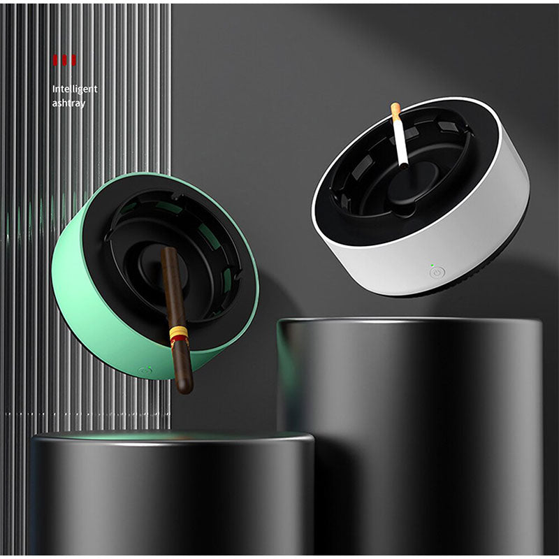 Portable smokeless air purifier ashtray
