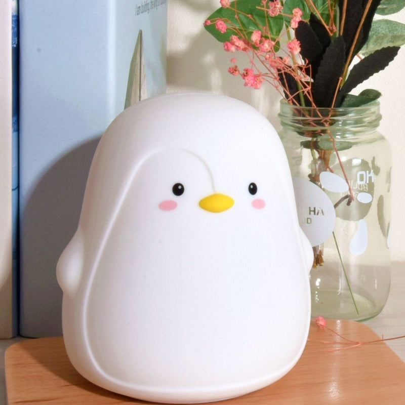 cute penguin led touch lamp