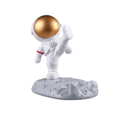 Astronaut plastic spacesuit figurine  phone holder