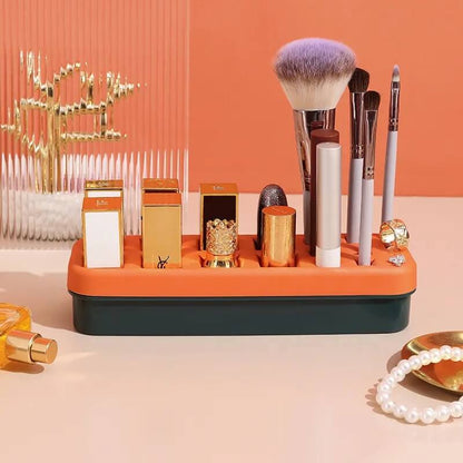 Silicone creative cosmetic display organizer