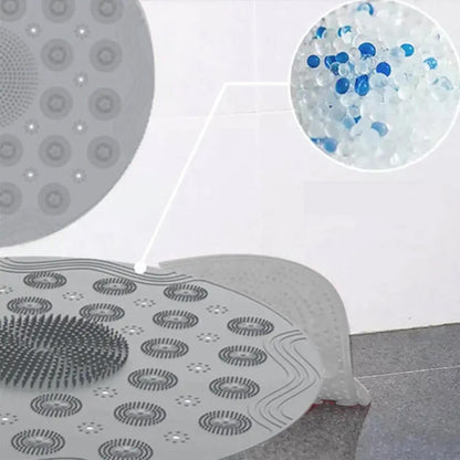 Round non-slip foot massage cleaning mat