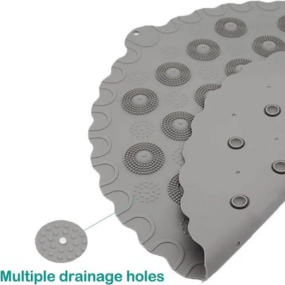 Round non-slip foot massage cleaning mat
