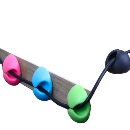 6 pack silicon cable clip earphone wire storage holder organizer