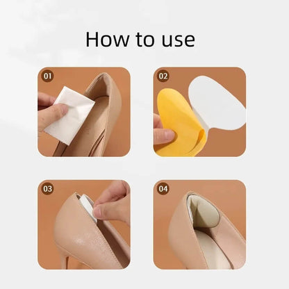 1pair high heels t-shape women insoles for shoes- beige