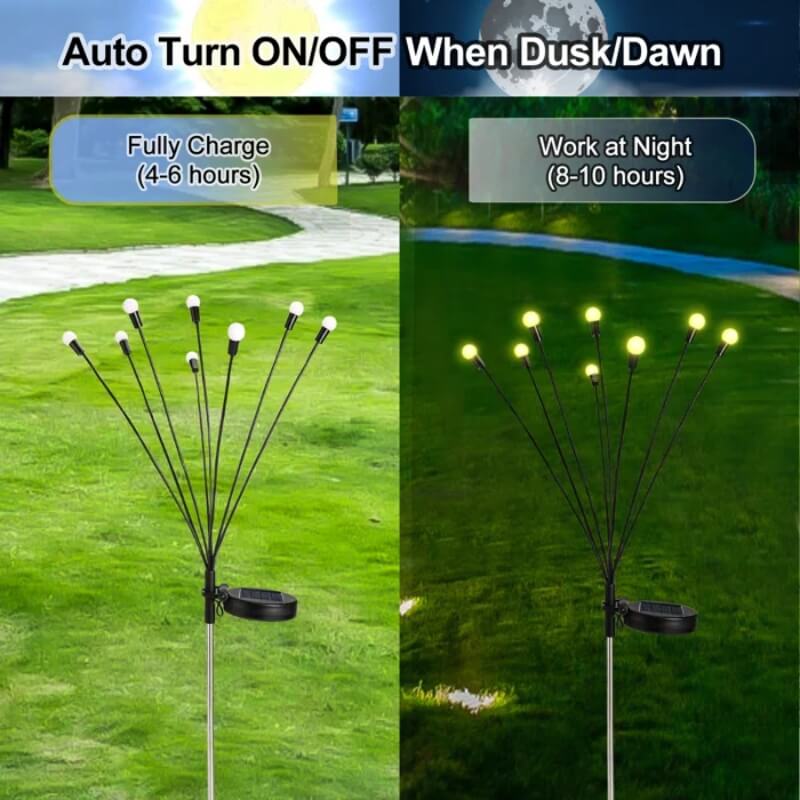 Solar dancing fireflies water proof lights ---pack of two