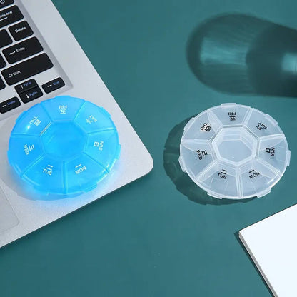 7 days weekly mini tablet pill medicine box