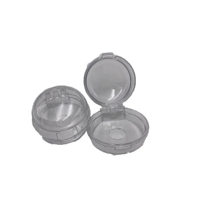 Pair of universal kitchen gas stove knob covers with lock - black