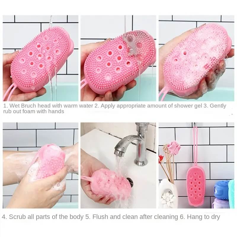 Silicone bath sponge