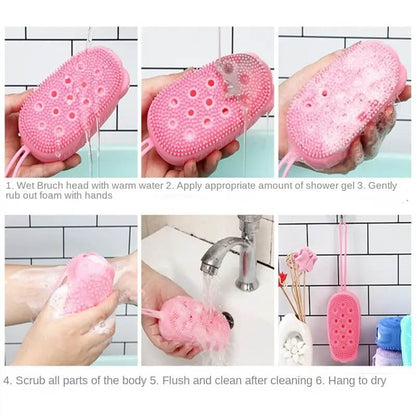 Silicone bath sponge