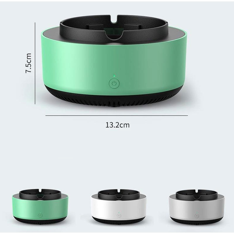 Portable smokeless air purifier ashtray