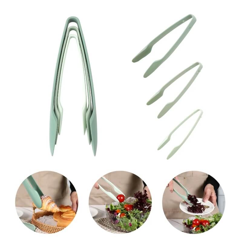 Food tongs plastic 3pcs