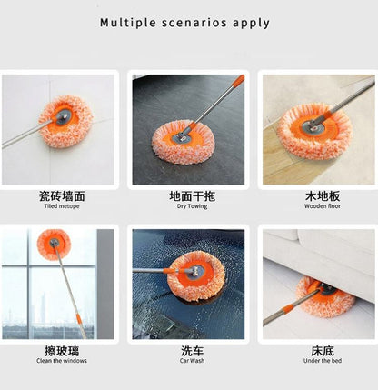 Telescopic orange duster mop 