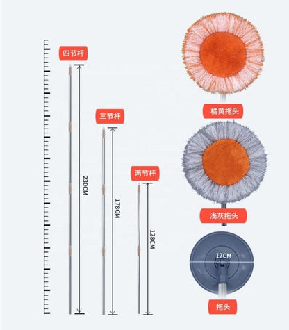 Telescopic orange duster mop