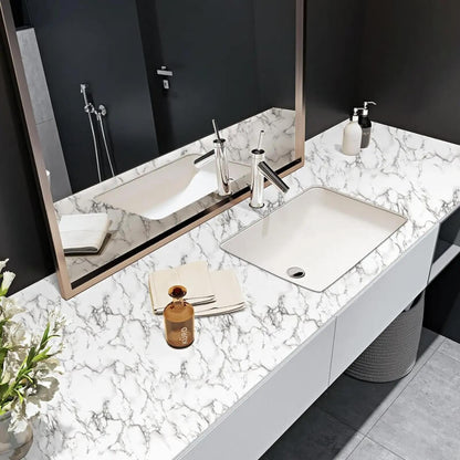 White and black marble sheet