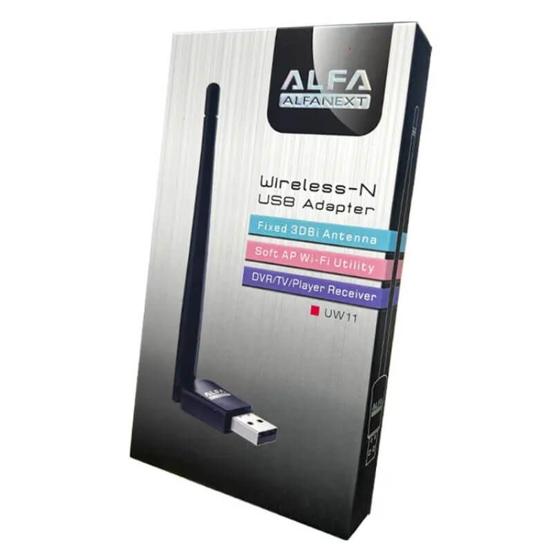 Alfa wifi usb w113 3dbi mt 7601 anteena adapter