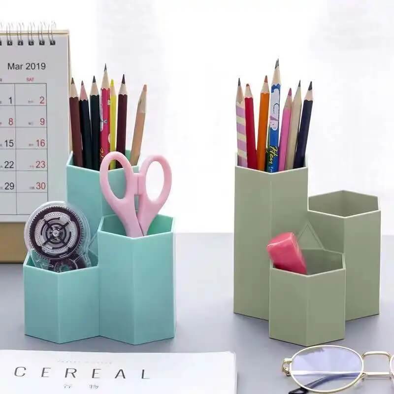 3 compartments table cosmetic and desk organizers