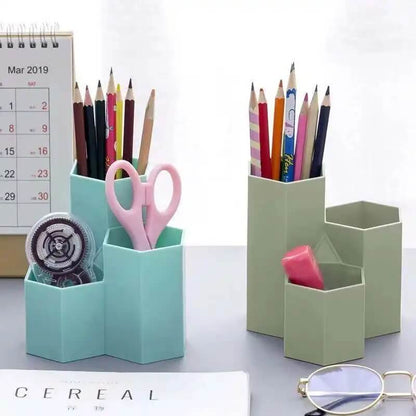 3 compartments table cosmetic and desk organizers