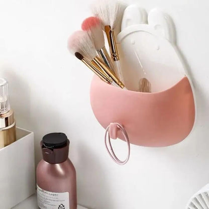 Multifunctional wall-mounted toothbrush storage holder