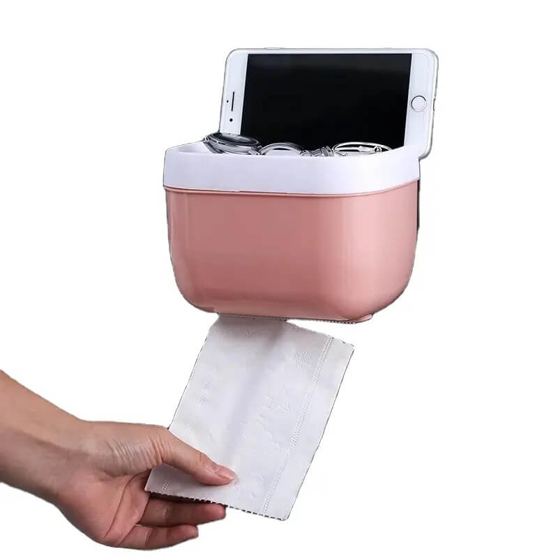 Mini tissue dispenser wall-mounted storage holder