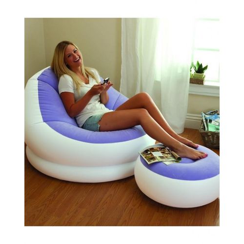 Inflatable cafe chaise chair - multicolor