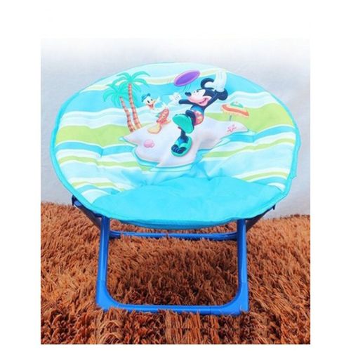 Disney mickey & donald foldable saucer chair for kids - blue