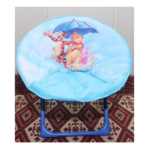 Disney pooh & tiger  foldable saucer chair for kids - blue