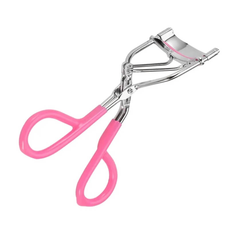 Portable stainless steel handle eyelashes curler