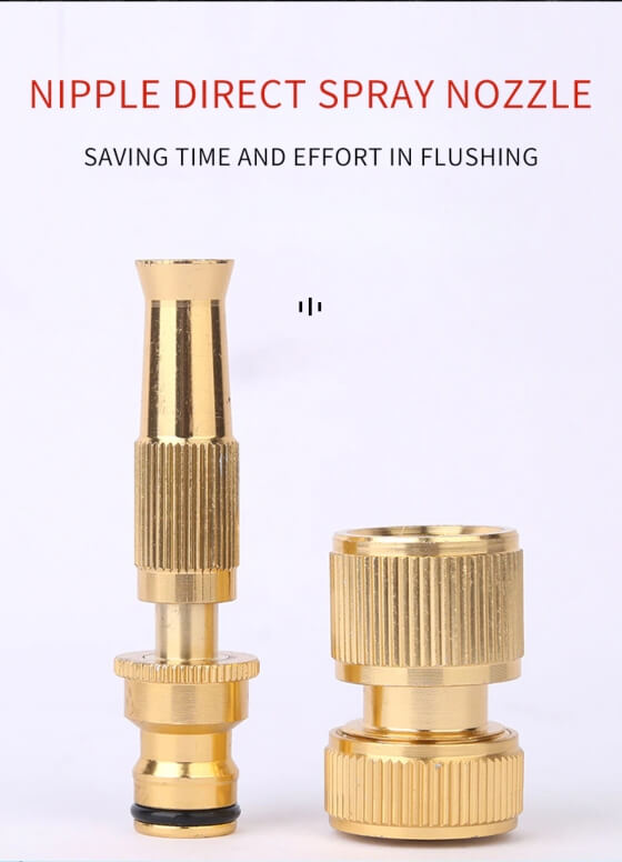 Smart metal waterjet high-pressure spray nozzle