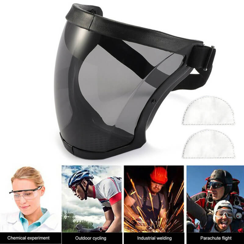 Super protective face shield with filter