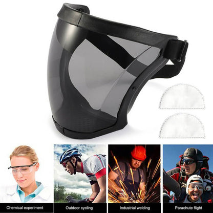 Super protective face shield with filter