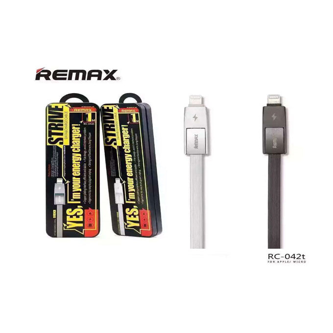 Remax 2in1 strive data&charging cable for iphone & android