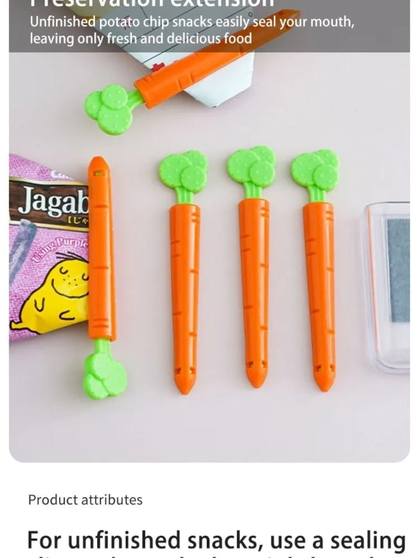 Fridge magnets clips food snack