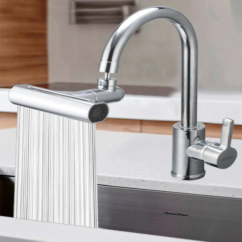 Pressurized kitchen sink waterfall faucet